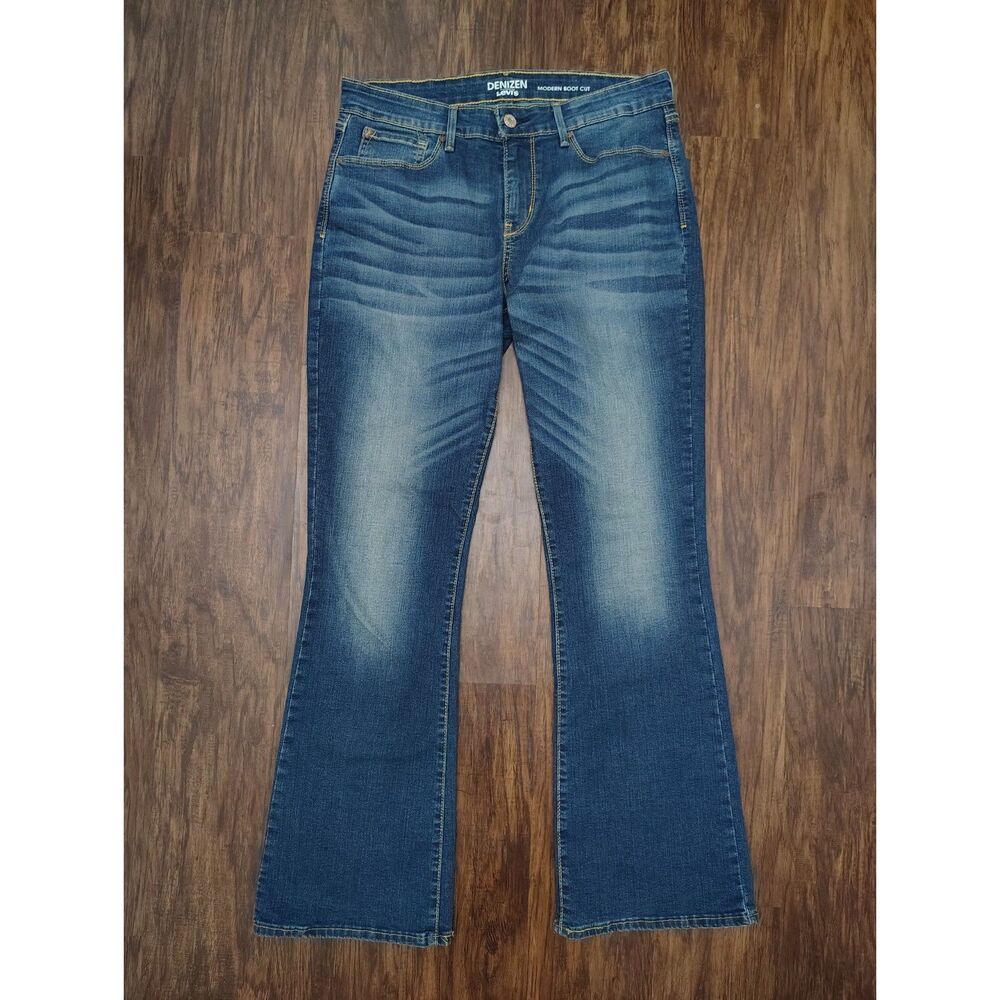 Levi's Denizen Modern Boot Cut Jeans Women's 10M 30x32 Stretch Medium Wash - Picture 2 of 8